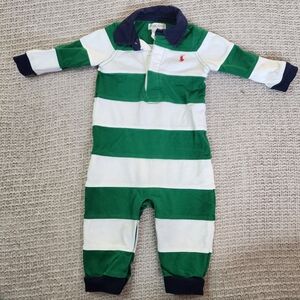 Ralph Lauren Striped Polo Onesie Size 6 Months